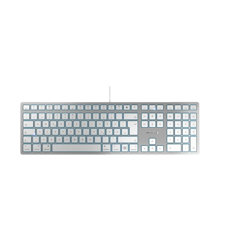 cherry-kc-6000c-for-mac-kabelgebundene-usb-c-tastatur-deutsch-qwertz-wei image 1