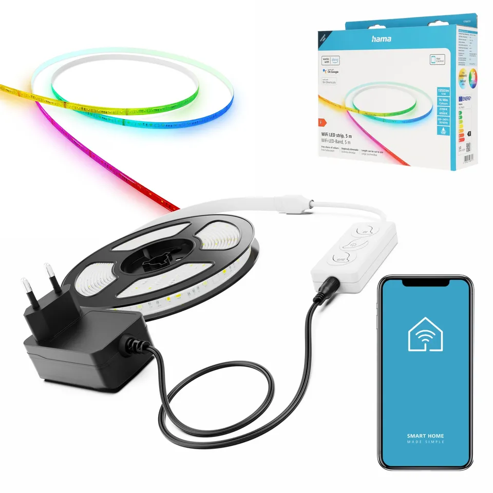 hama-led-streifen-rgbw-wlan-lichtband-5-m-dimmbar-selbstklebend-k-rzbar image 1
