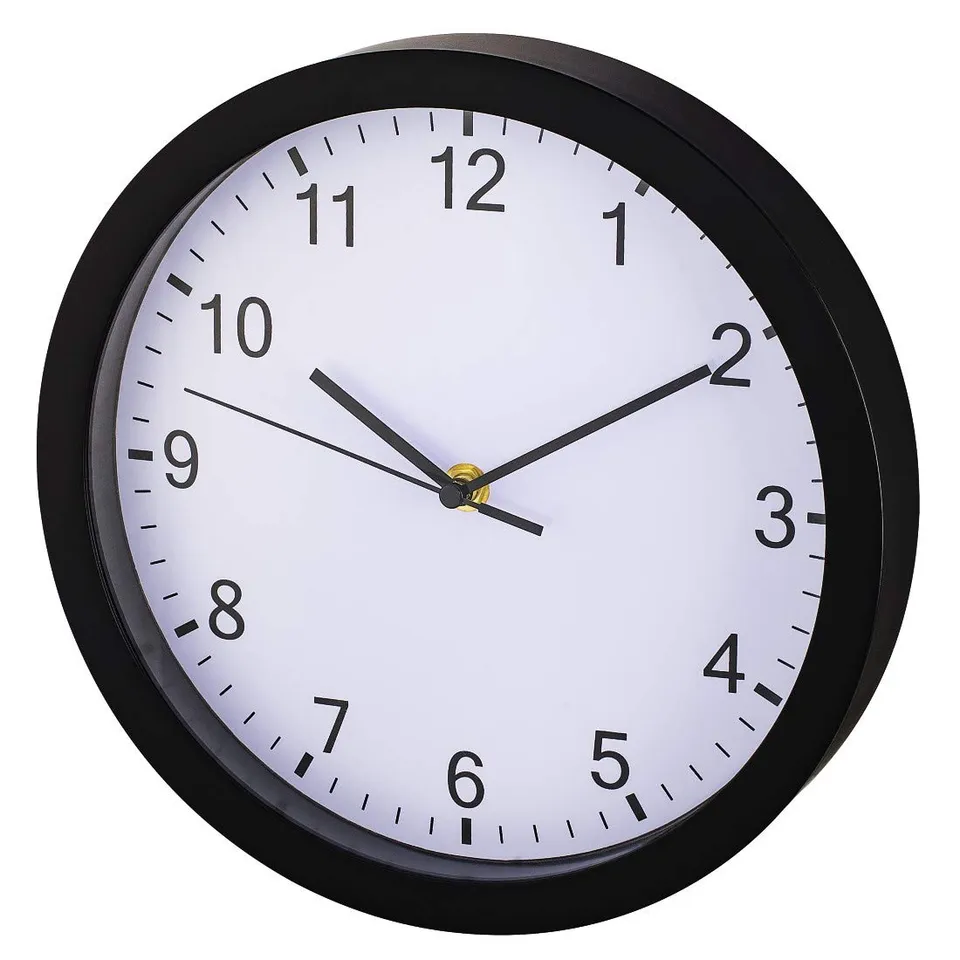 hama-pure-wanduhr-ohne-ticken-25-cm-lautlose-quarz-wanduhr-mit-sekundenzeiger-f- image 1