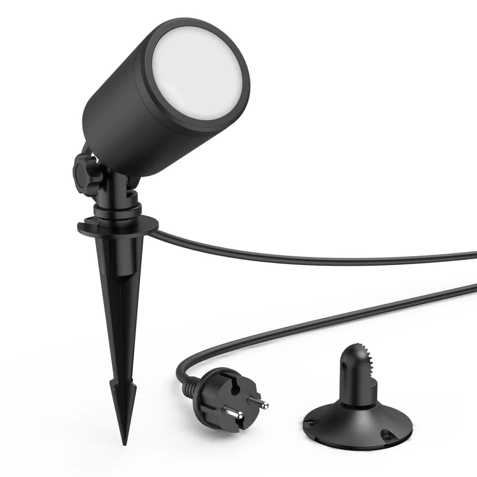 hama-smart-led-gartenstrahler-mit-erdspie-rgbw-app-sprachsteuerung-ip65-schwarz- image 1