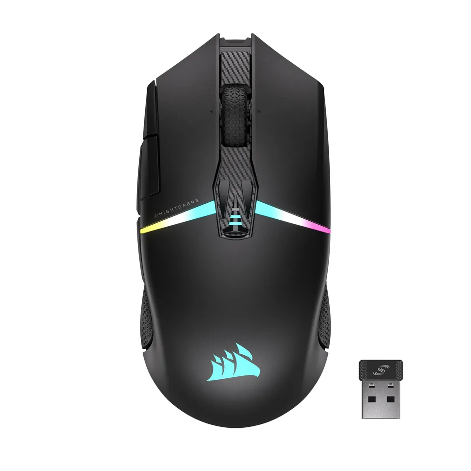 corsair-nightsabre-rgb-wireless-gaming-maus-26-000-dpi-11-tasten-100h-akku-schwa image 1