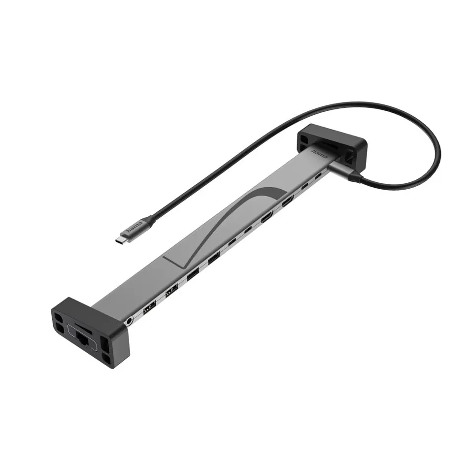 hama-connect2office-work-usb-c-dockingstation-12-ports-4x-usb-a-2x-usb-c-2x-hdmi image 1