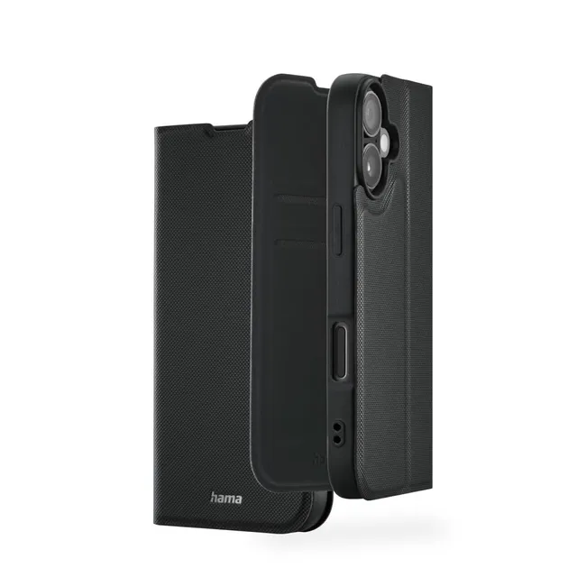 hama-daily-protect-handytasche-f-r-apple-iphone-17-schwarz-business-look-mit-mag image 1