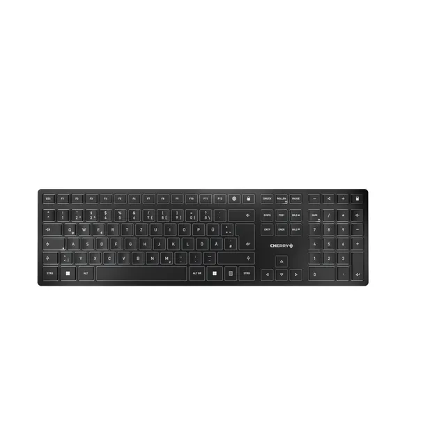 cherry-kw-9100-slim-kabellose-bluetooth-2-4-ghz-tastatur-deutsches-qwertz-schwar image 1