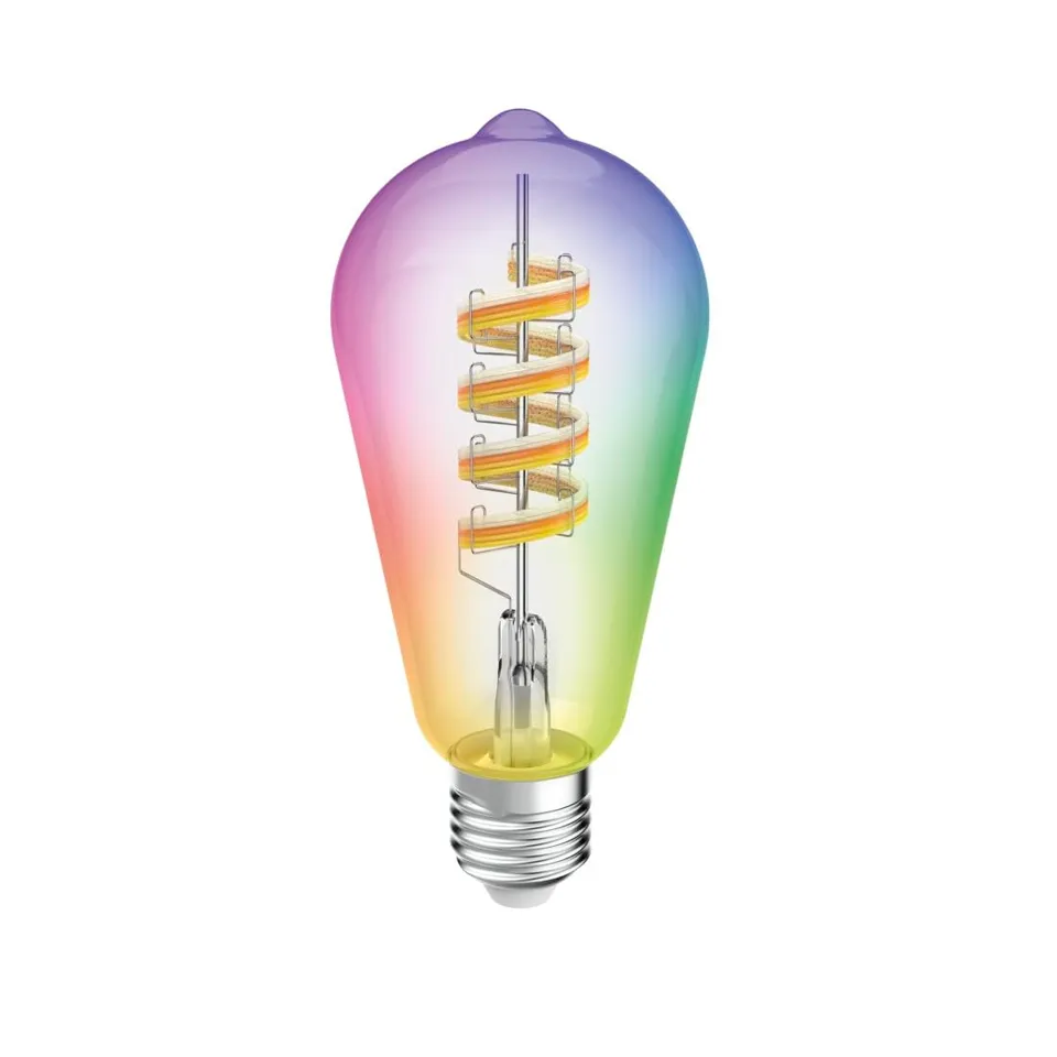 hama-smarte-gl-hbirne-e27-vintage-filament-st64-rgb-wei-dimmbar-matter-kompatibe image 1