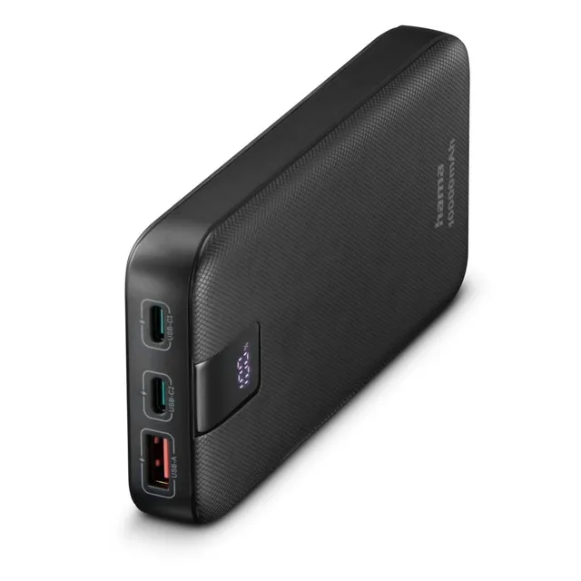 hama-powerbank-pd-10-10000mah-powerbank-mit-2x-usb-c-1x-usb-a-power-delivery-sch image 1