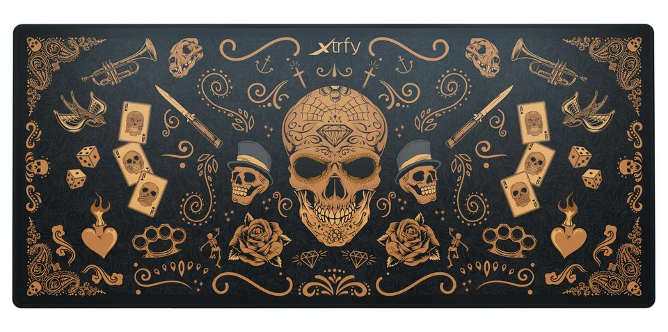 cherry-xtrfy-gp5-xl-gaming-mauspad-aus-stoff-920-x-400-x-3-mm-calavera-edition image 1