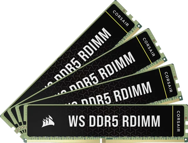 corsair-ws-ddr5-ecc-rdimm-64gb-4x16gb-6400mhz-cl32-intel-xmp-3-0-workstation-spe image 1