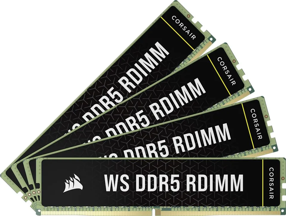 corsair-ws-ddr5-ecc-rdimm-64gb-4x16gb-6400mhz-cl32-intel-xmp-3-0-workstation-spe image 1