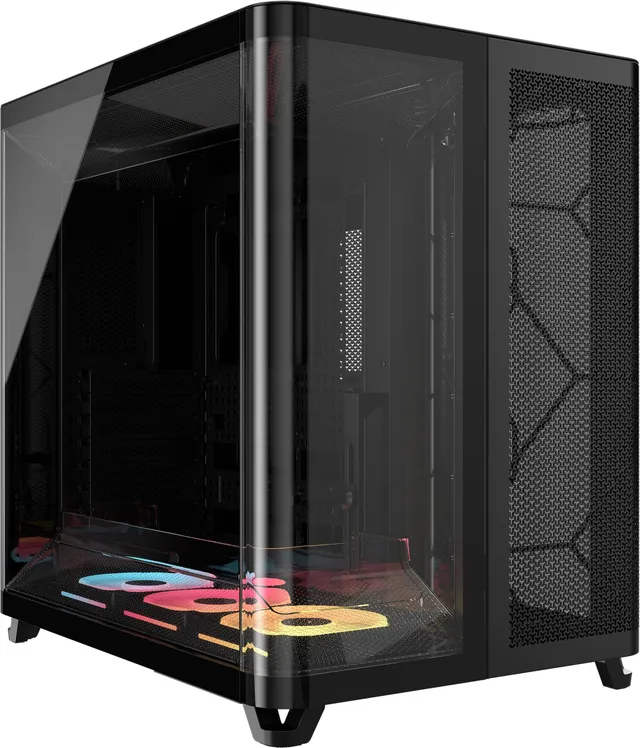 corsair-air-5400-lx-r-rgb-icue-link-mid-tower-pc-geh-use-schwarz-dreikammer-desi image 1