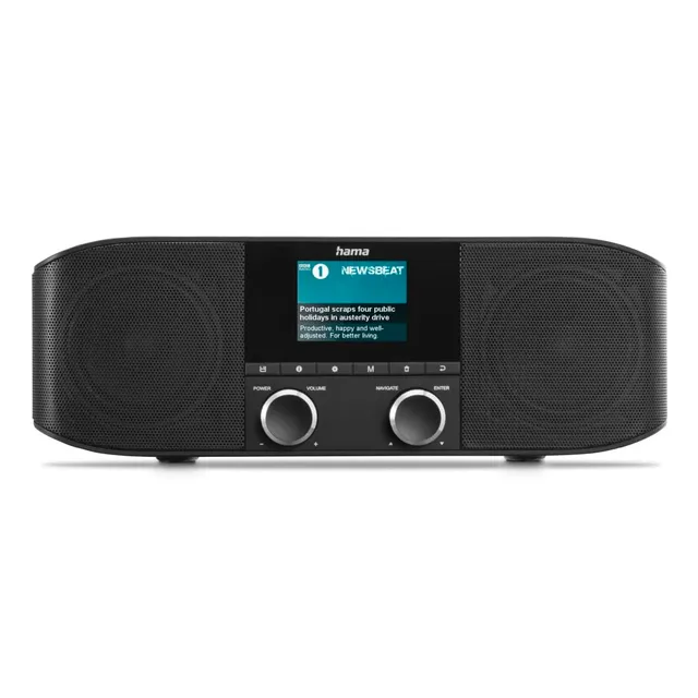 hama-dab-radio-dr1410bt-mit-bluetooth-digitalradio-wecker-farbdisplay-schwarz image 1