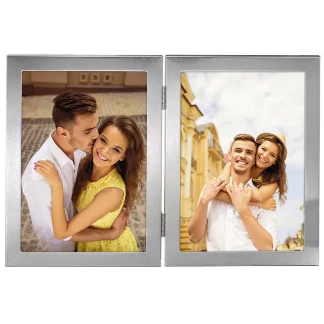 hama-bilderrahmen-laval-doppelrahmen-f-r-2-fotos-10x15-cm-silber image 1