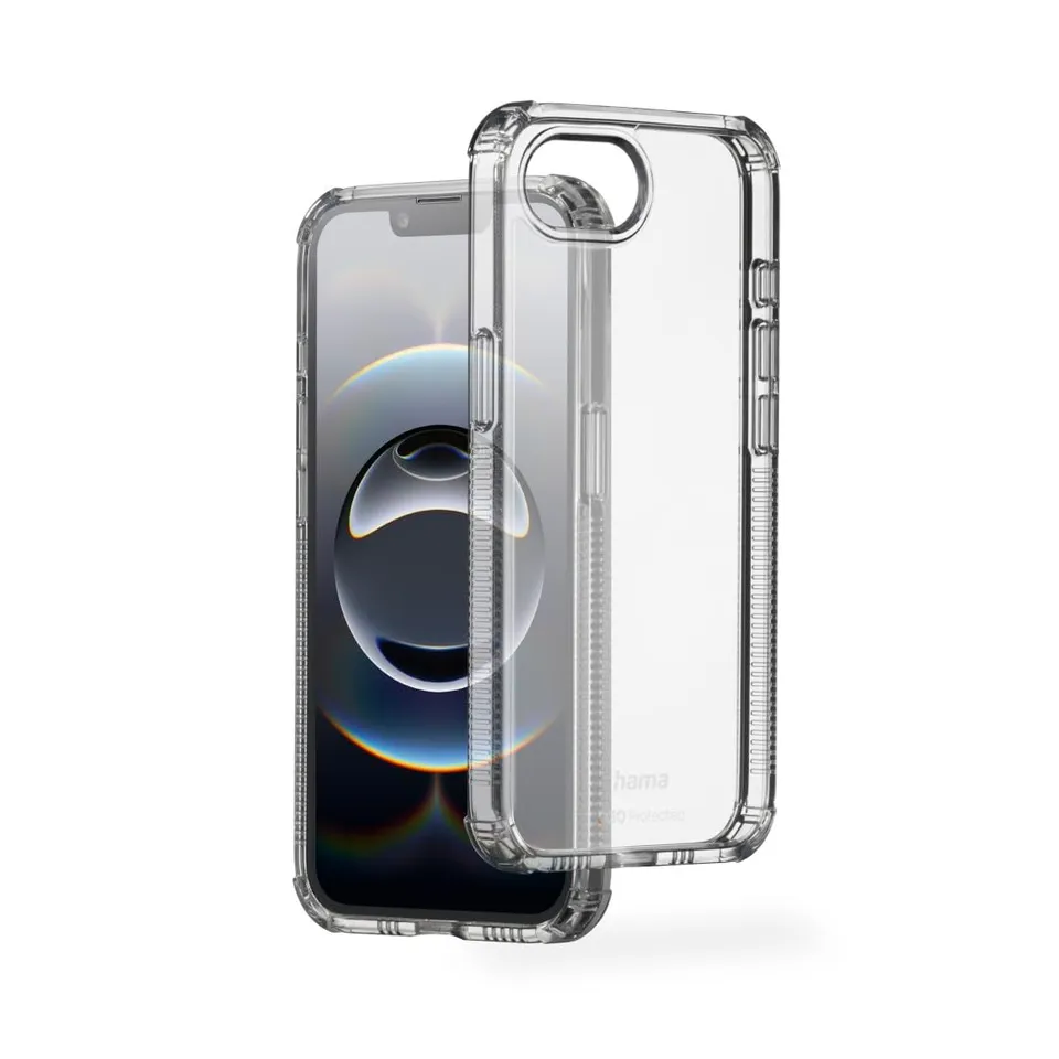 hama-extreme-protect-handyh-lle-f-r-apple-iphone-16e-durchsichtig-d3o-material image 1