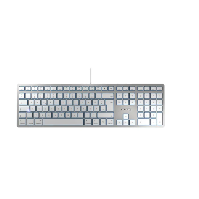 cherry-kc-6000-slim-for-mac-kabelgebundene-tastatur-usb-a-deutsch-wei-qwertz-lay image 1