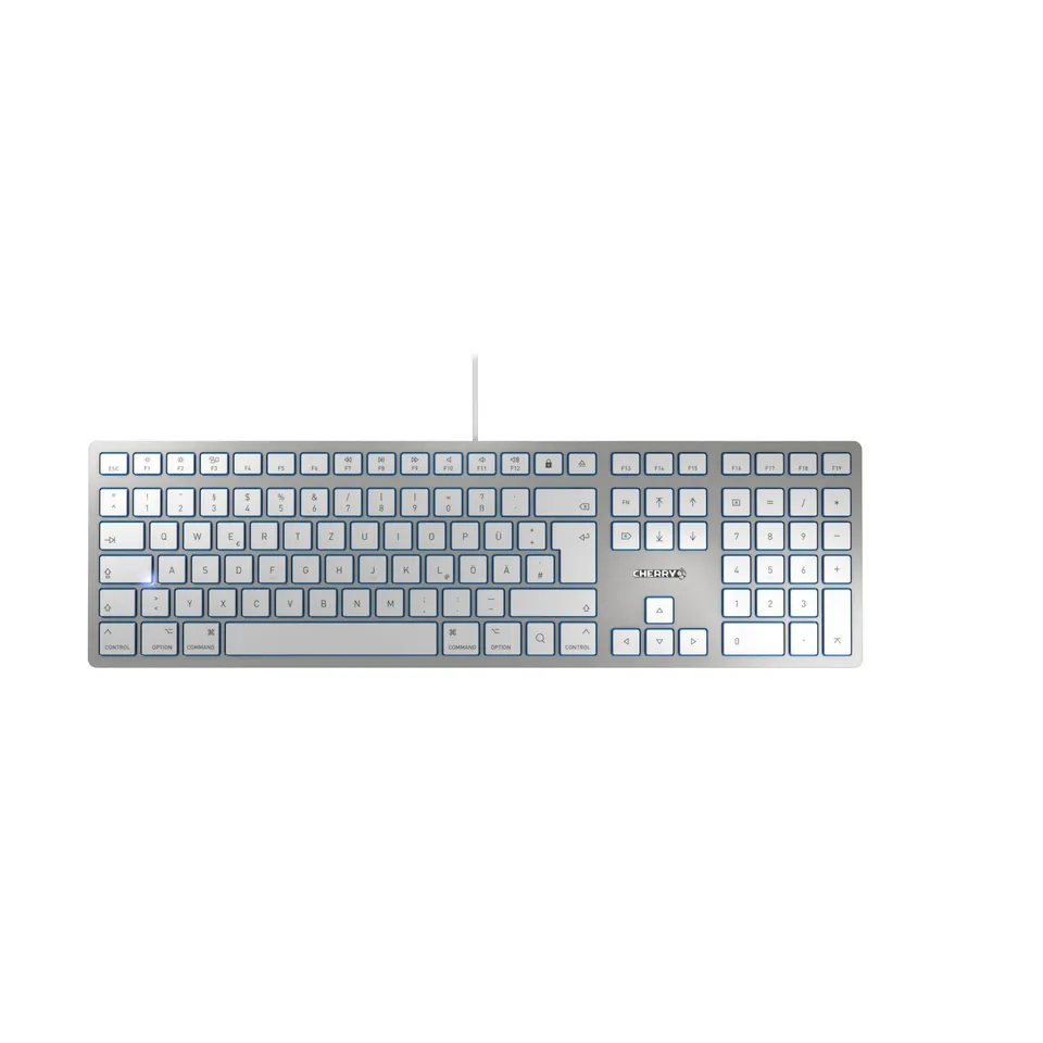 cherry-kc-6000-slim-for-mac-kabelgebundene-tastatur-usb-a-deutsch-wei-qwertz-lay image 1