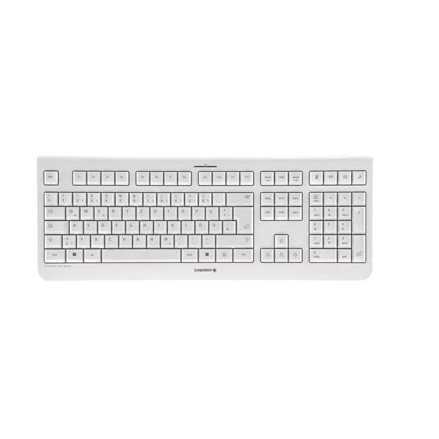 cherry-kw-3000-kabellose-office-tastatur-deutsch-qwertz-wei-grau image 1