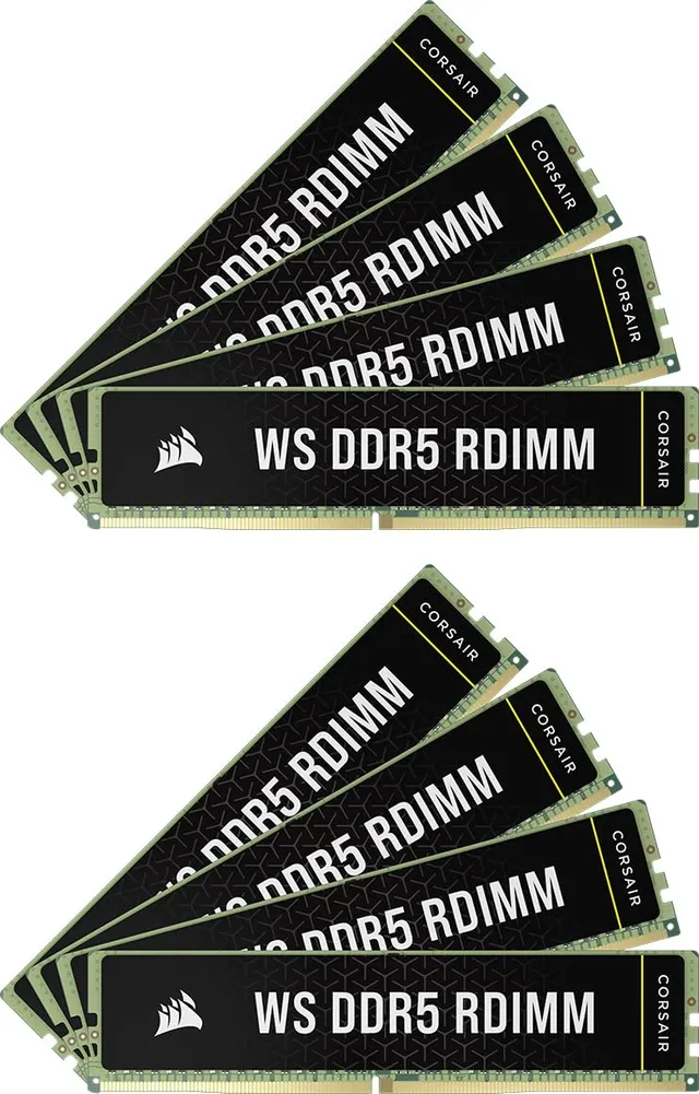 corsair-ws-ddr5-ecc-rdimm-256gb-8x32gb-5600mhz-cl40-intel-xmp-3-0-workstation-sp image 1