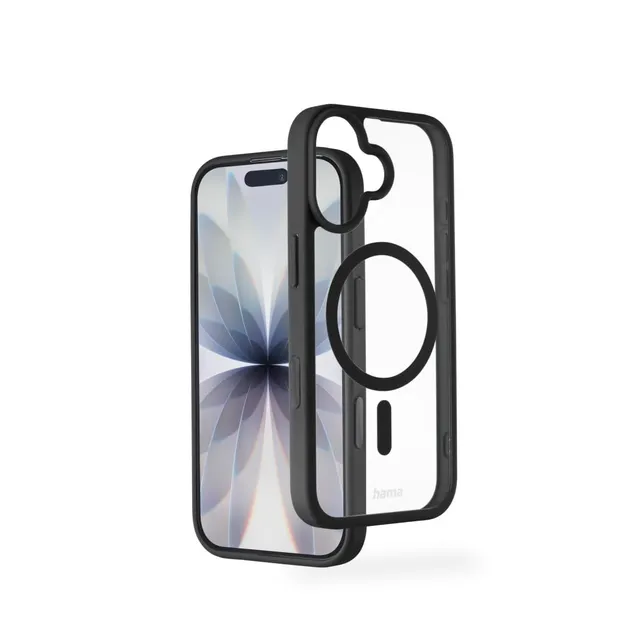 hama-frame-protect-handyh-lle-f-r-iphone-17-magnetisch-transparent-mit-schwarzem image 1
