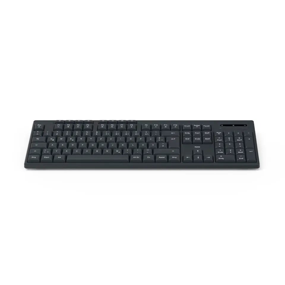 hama-funktastatur-wk-200-2-4-ghz-qwertz-multimedia-tasten-ki-assistent image 1