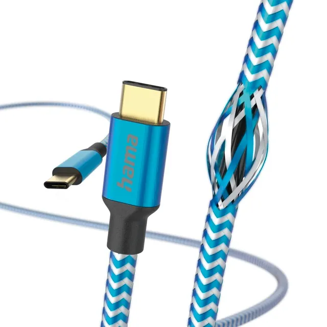 hama-ladekabel-reflective-usb-c-auf-usb-c-nylon-1-5m-schnellladung-datenkabel-ve image 1