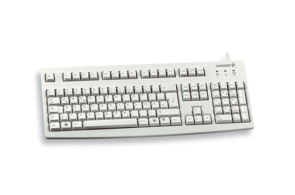 cherry-g83-6105-kabelgebundene-tastatur-deutsch-qwertz-hellgrau-ideal-f-r-indust image 1