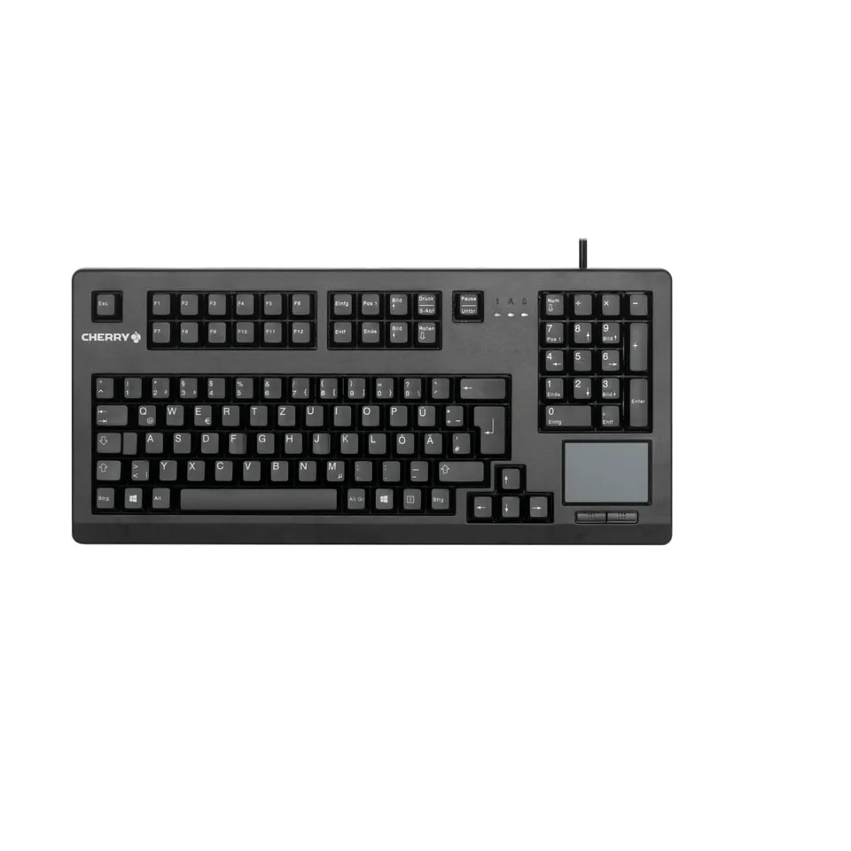 cherry-g80-11900-kompakte-mechanische-tastatur-deutsch-qwertz-mit-touchpad-2-mau image 1