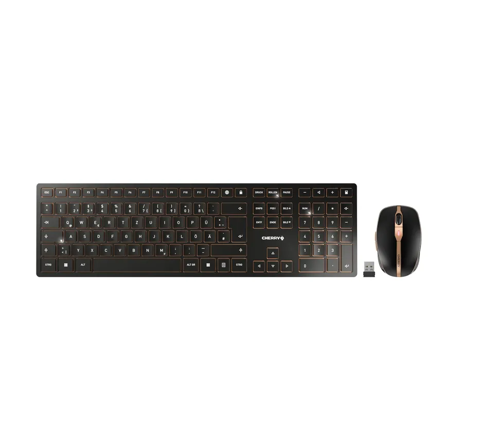 cherry-dw-9100-slim-kabellose-tastatur-und-maus-deutsch-qwertz-schwarz image 1