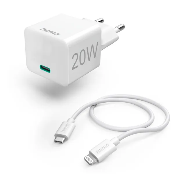 hama-schnellladeger-t-20w-mit-lightning-kabel-1m-mfi-zertifiziert-power-delivery image 1