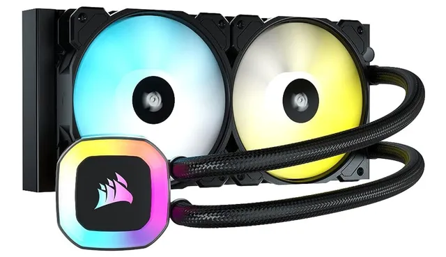 corsair-h100-rgb-fl-ssig-cpu-k-hler-240mm-aio-sp120-rgb-elite-l-fter-argb-adapte image 1