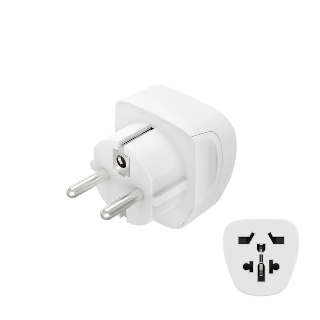 hama-reiseadapter-typ-e-f-universal-welt-nach-europa-3-polig-wei-100-250v-kompat image 1