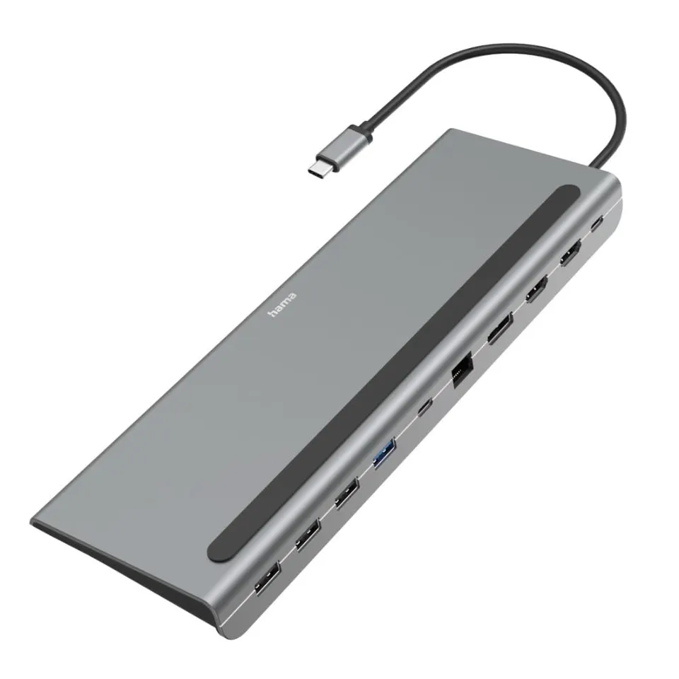 hama-connect2office-pro-usb-c-dockingstation-10-in-1-mit-laptop-st-nder-4k-hdmi- image 1