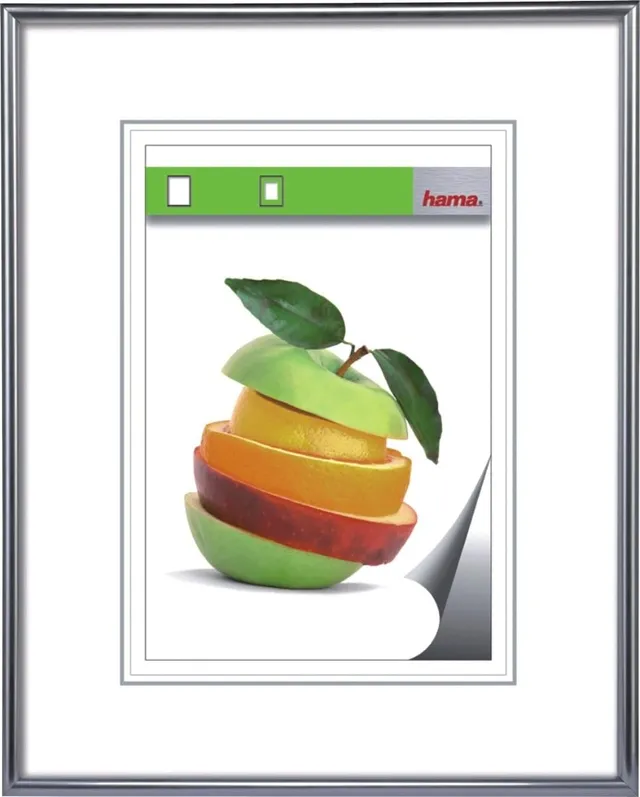 hama-bilderrahmen-sevilla-din-a4-21-x-29-7-cm-mit-passepartout-silber-bruchsiche image 1