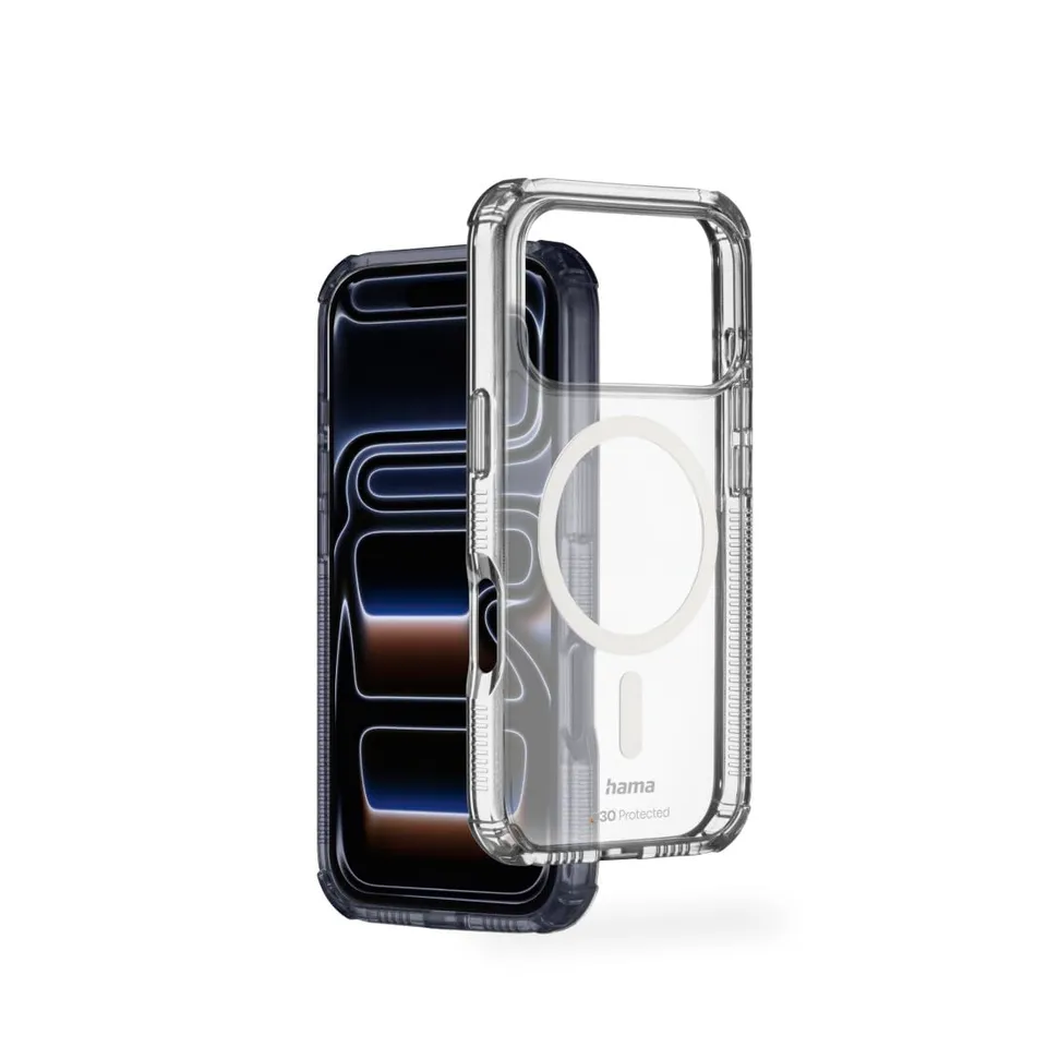 hama-extreme-protect-handyh-lle-f-r-iphone-17-pro-magnetisch-transparent-d3o-bum image 1