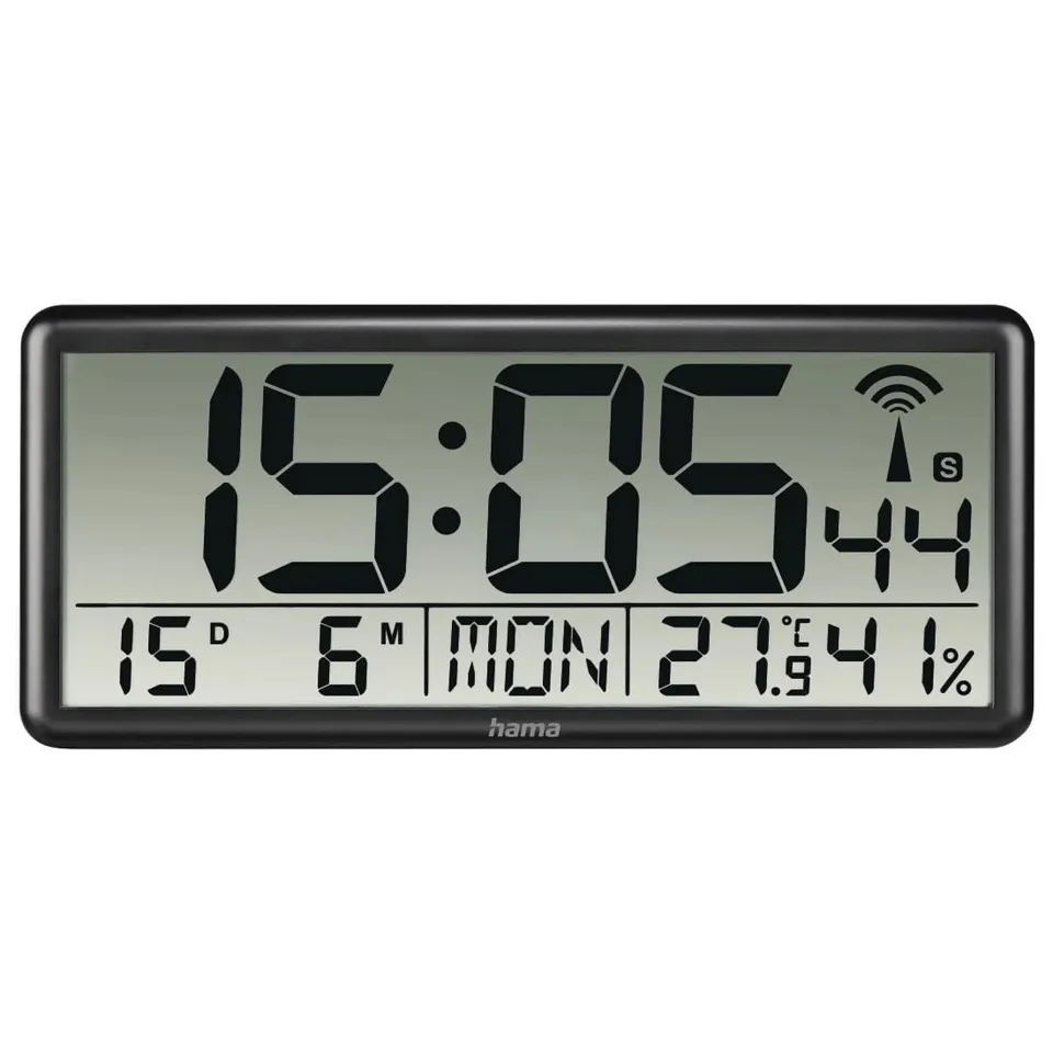 hama-jumbo-xxl-funk-wanduhr-digitale-funkuhr-mit-thermometer-und-hygrometer-datu image 1