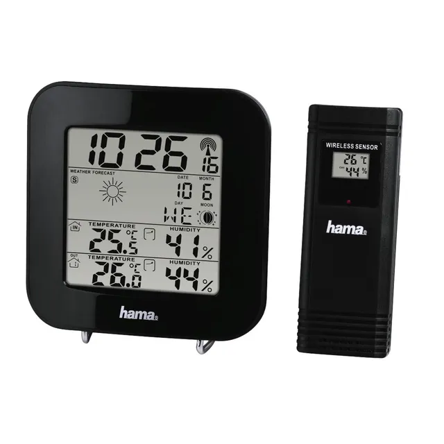 hama-funk-wetterstation-ews-200-mit-au-ensensor-funkuhr-wecker-und-mondphasen-sc image 1