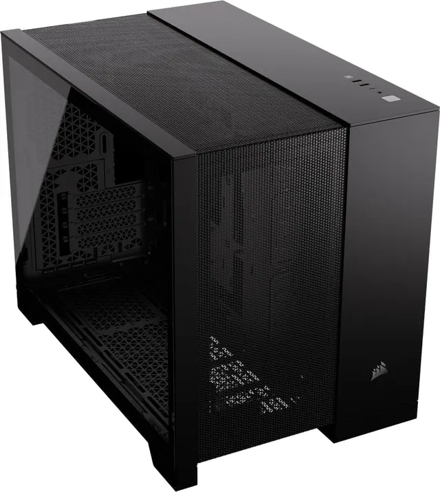 corsair-2500d-airflow-matx-pc-geh-use-schwarz-ohne-l-fter-zweikammer-design-reve image 1