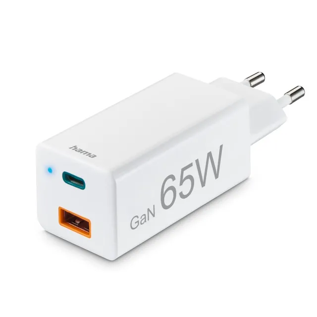 hama-usb-c-ladeger-t-65w-gan-2-port-usb-c-pd-usb-a-qc-3-0-schnellladeger-t-f-r-h image 1