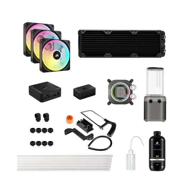corsair-hydro-x-series-icue-link-xh405i-custom-water-cooling-kit-hardline-kreisl image 1