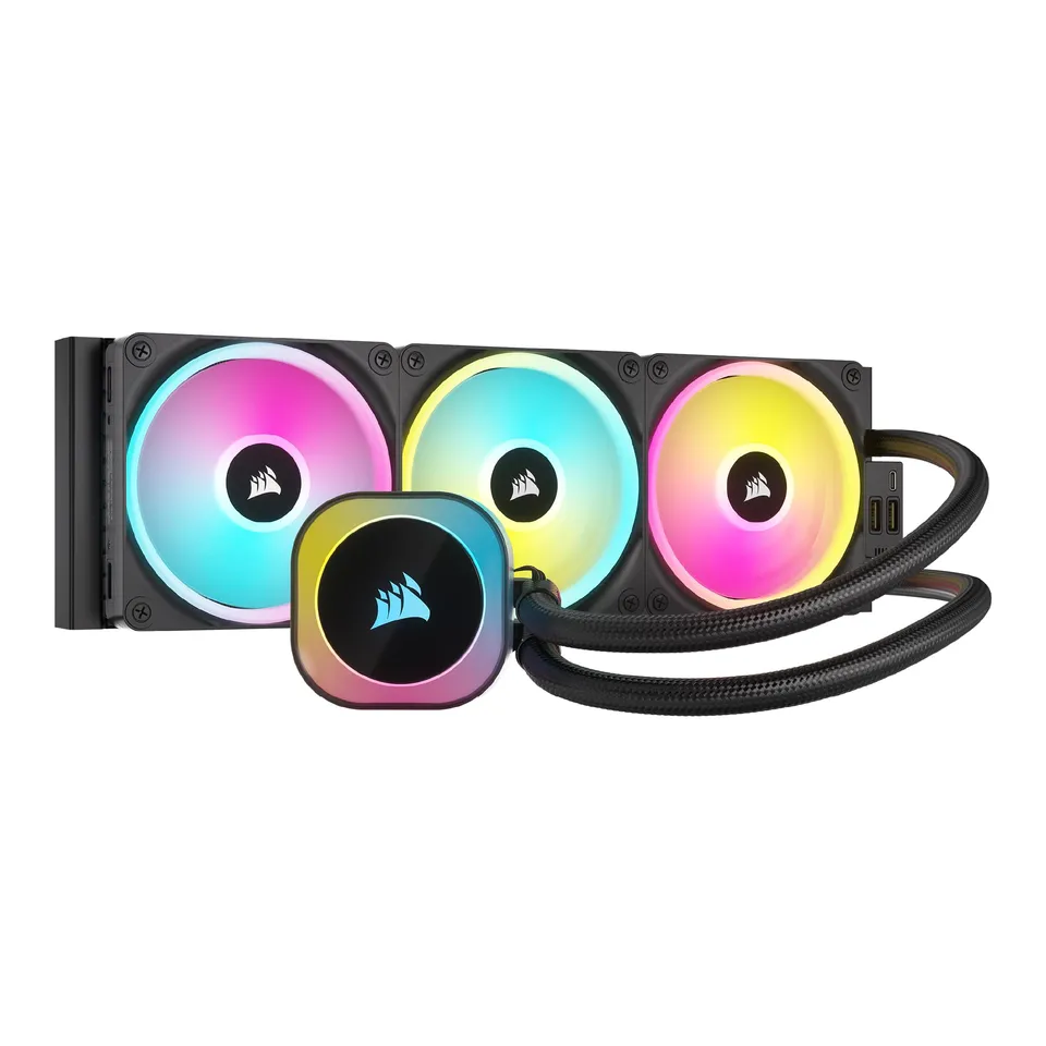 corsair-icue-link-h150i-rgb-fl-ssig-cpu-k-hler-360mm-aio-qx120-rgb-l-fter-icue-l image 1