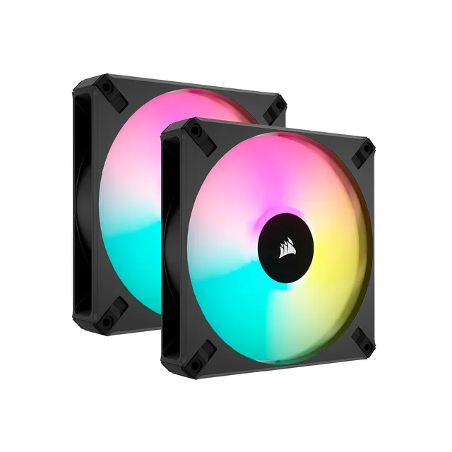 corsair-icue-af140-rgb-elite-140mm-pwm-l-fter-doppelpack-schwarz image 1