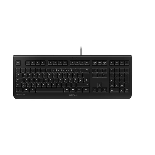 cherry-kc-1000-usb-tastatur-kabelgebunden-flaches-design-deutsche-qwertz-schwarz image 1