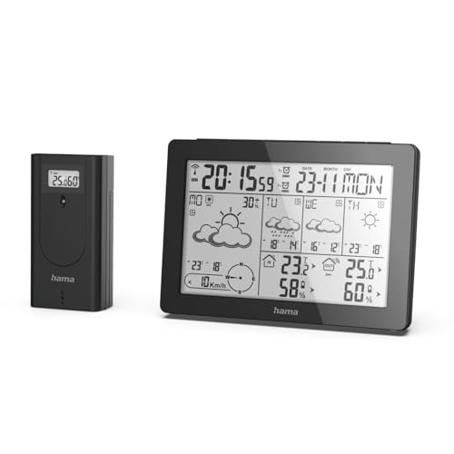 hama-profi-wetterstation-mit-au-ensensor-wettervorhersage-temperatur-luftfeuchti image 6