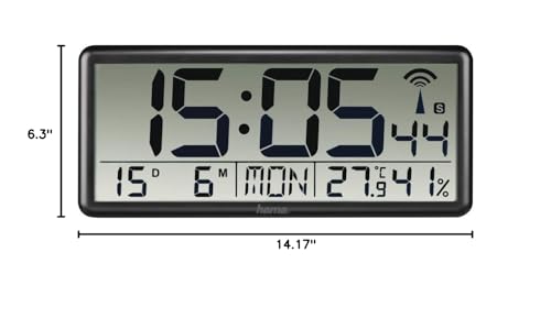 hama-jumbo-xxl-funk-wanduhr-digitale-funkuhr-mit-thermometer-und-hygrometer-datu image 8