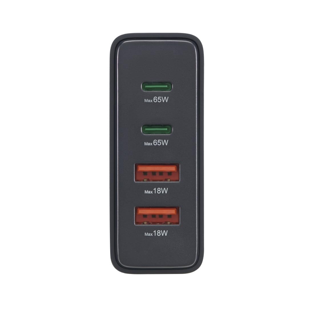 hama-65w-gan-usb-c-ladestation-4-fach-2x-usb-c-pd-2x-usb-a-qc-schwarz-schnelllad image 4
