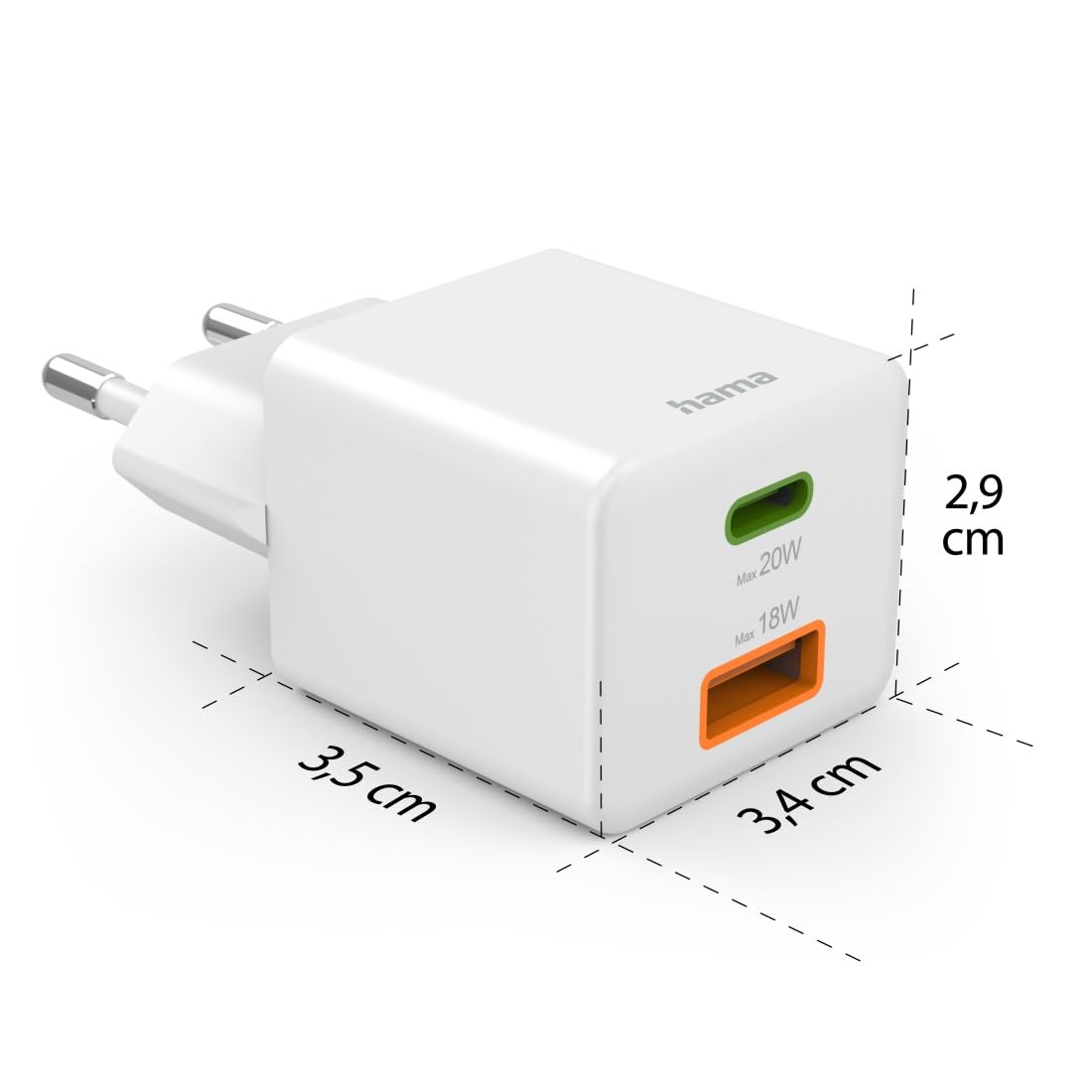 hama-20w-usb-c-schnellladeger-t-mit-power-delivery-und-quick-charge-3-0-2x-usb-c image 8