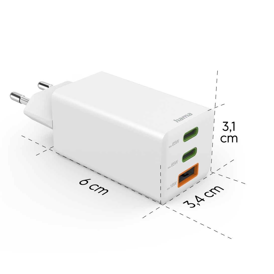 hama-65w-gan-schnellladeger-t-mit-3-ports-2x-usb-c-1x-usb-a-power-delivery-quick image 3