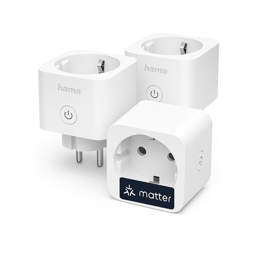 hama-wlan-steckdose-3er-pack-mit-matter-smart-home-standard-app-und-sprachsteuer image 1