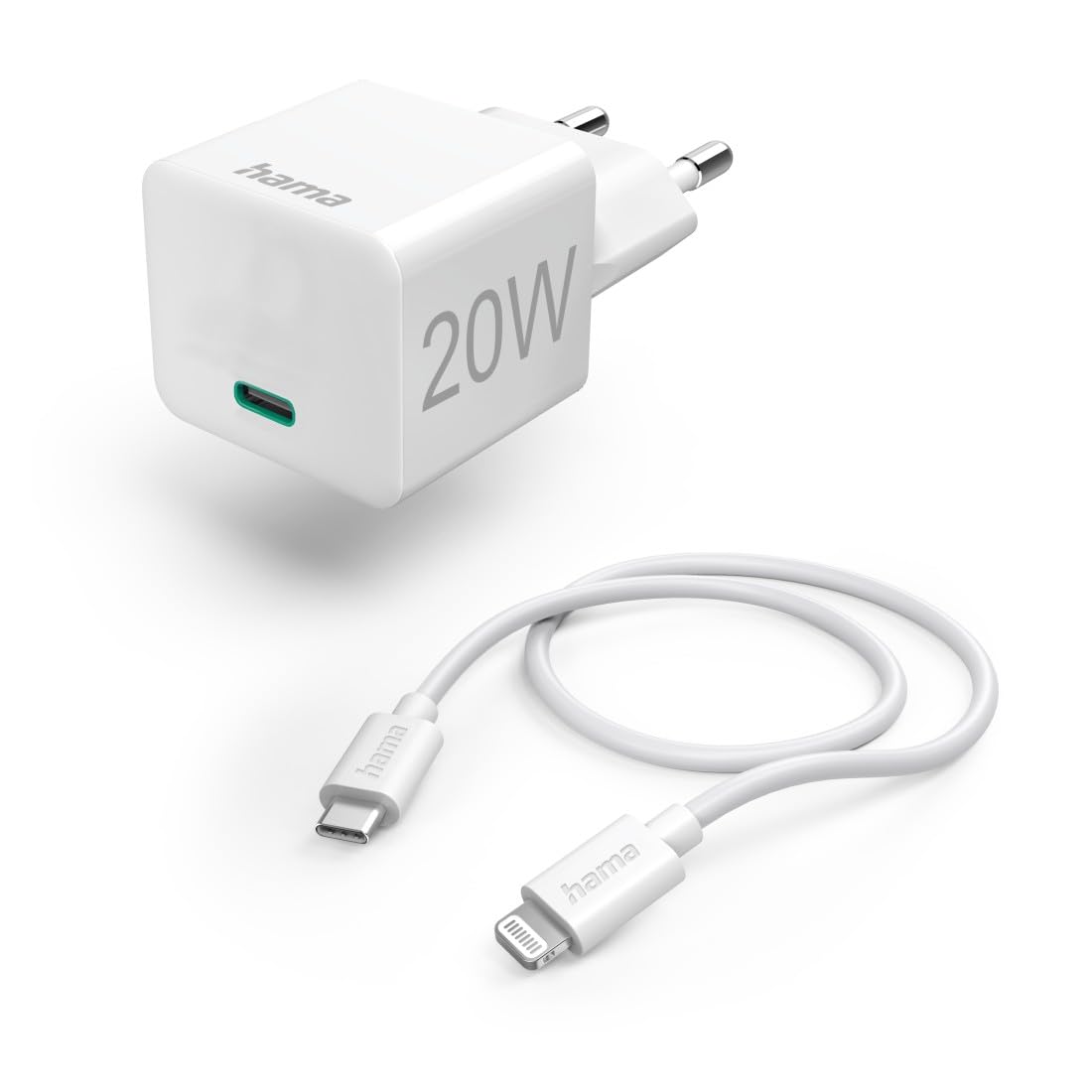 hama-schnellladeger-t-20w-mit-lightning-kabel-1m-mfi-zertifiziert-power-delivery image 1