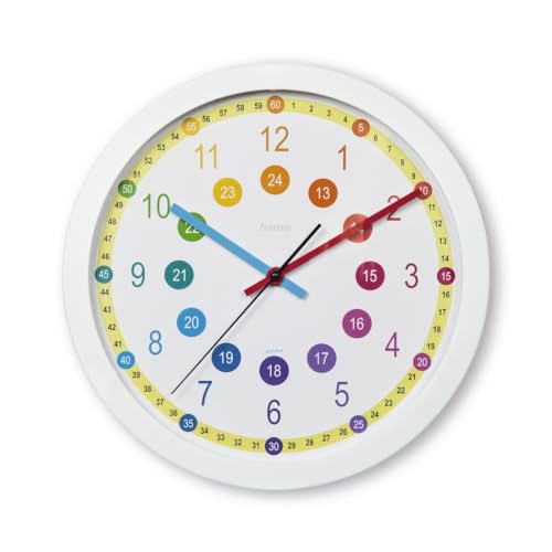 hama-wanduhr-easy-learning-f-r-kinder-30-cm-durchmesser-ger-uscharm-montessori-s image 6
