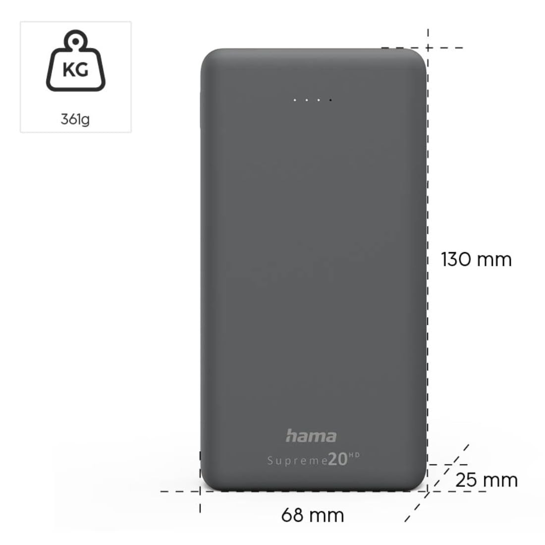 hama-powerbank-supreme-20000-mah-usb-c-2x-usb-a-schnellladung image 4